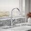 Rival Pull Down Single Handle Kitchen Faucet with Two-Function Sprayhead-85630534