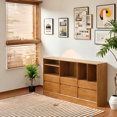 Ghirasim Solid wood bookcase with drawers