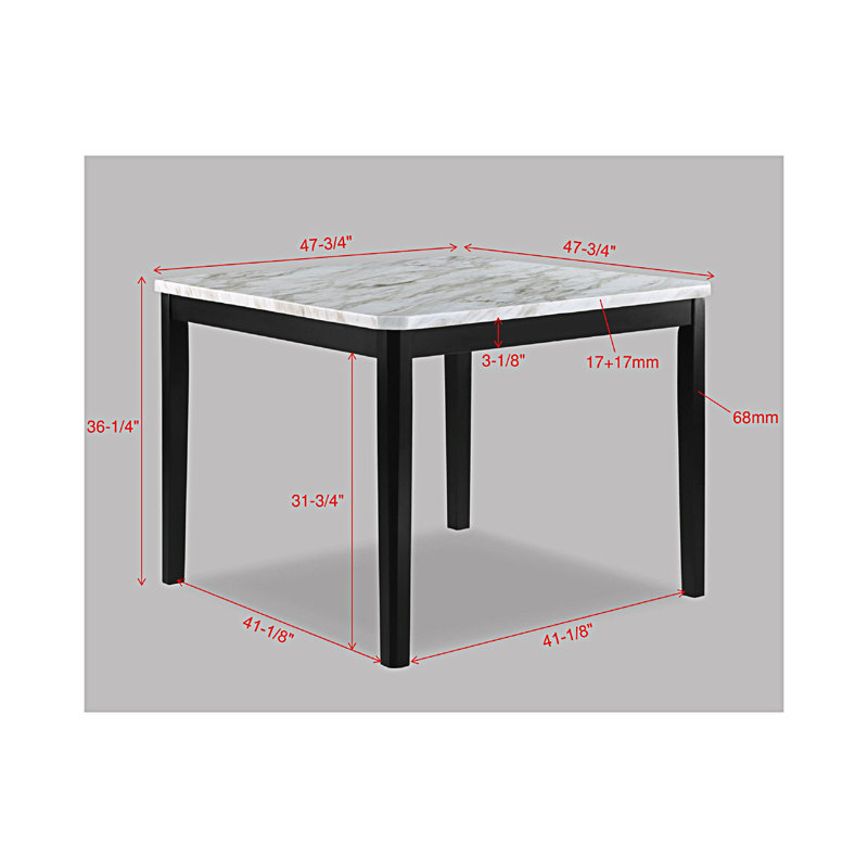 1Pc Transitional Counter-Height Dining Table(Only Table)