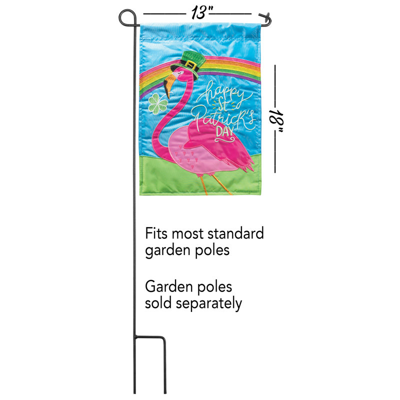 Drapeau de jardin en polyester à 2 faces Daanch