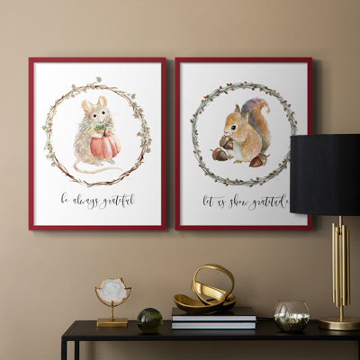 Harvest Home Mouse-Premium Framed Print -Ready to Hang - No Nails Required - No Nails Required