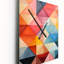 Hardedge Pastel Symetry IV - Horloge murale abstraite surdimensionnée-99632280