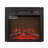 Electric Fireplace Insert 18" 1400W 120V,Equipped With Remote Control, Ultra Thin Heater With Log Set & Realistic Flame - BLACK