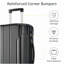 Ensemble de valises extensibles Hardshell en ABS 2 pièces avec roulettes TSA Lock-129390323