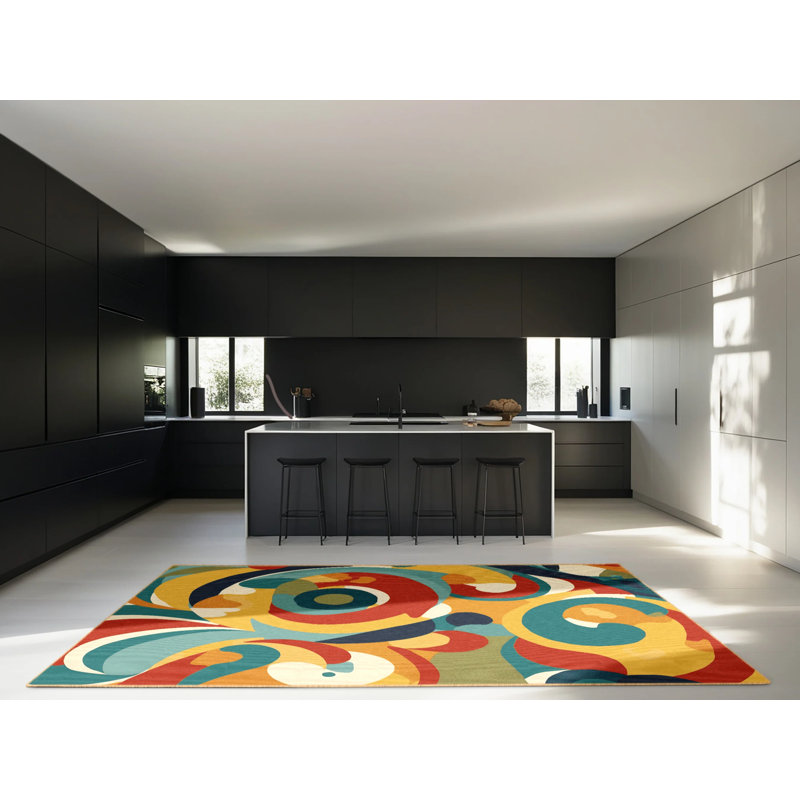 Flashy Zest Rug, Square 6'