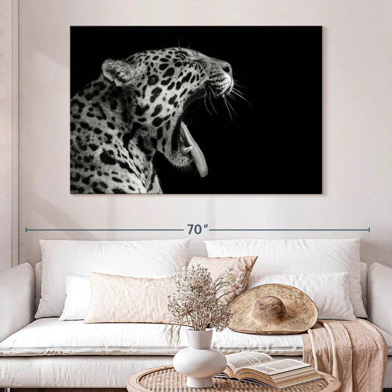 Brampt Jaguar Yawn, 20" H x 30" W