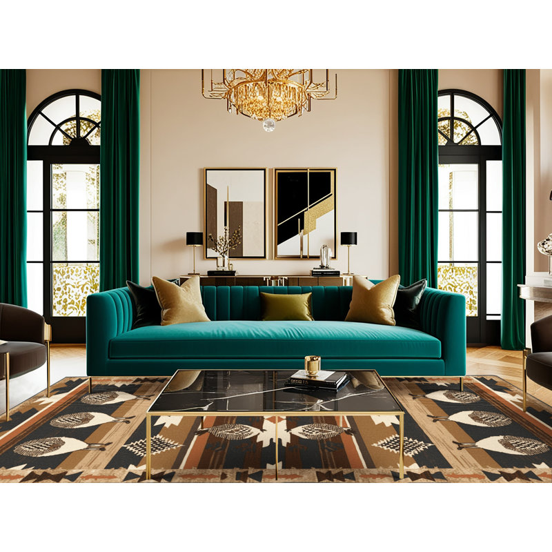 Tapis lavable caille sud-ouest, Tapis de couloir 2 pi x 4 pi