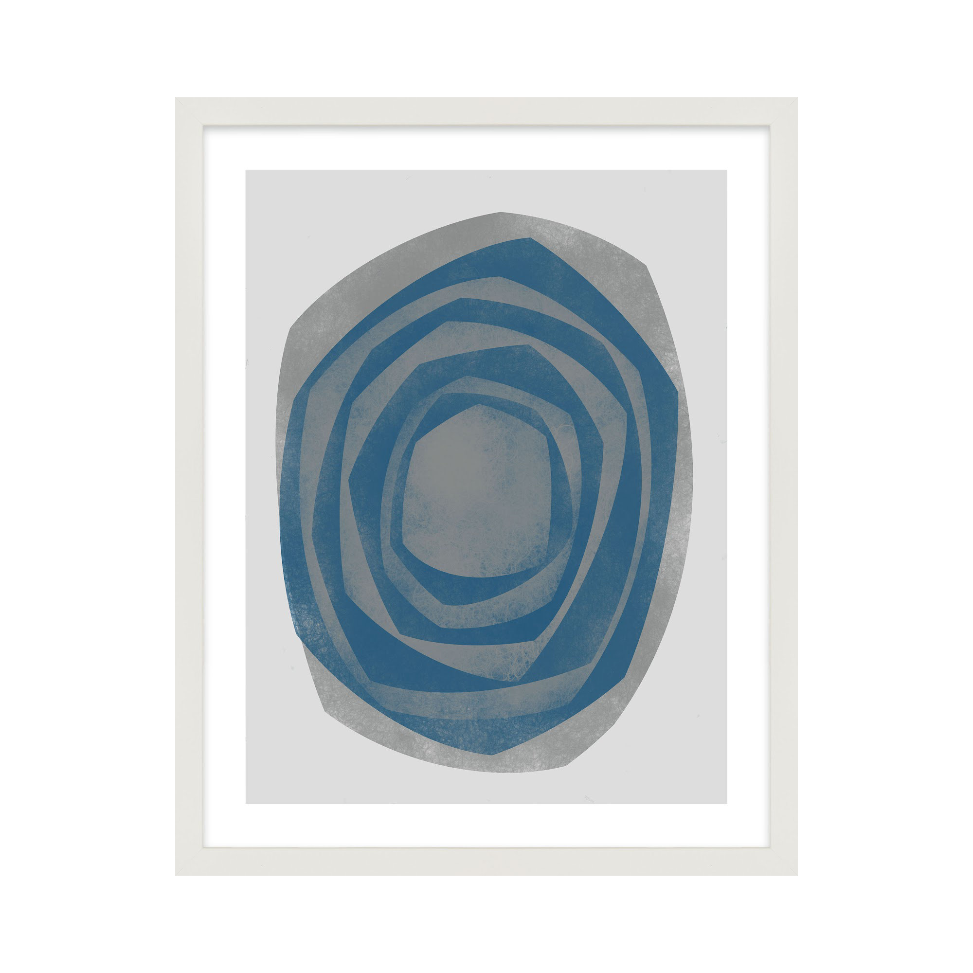 Vertigo 3 by Jacques Pilon, 20" H x 16" W x 1.25" D, White