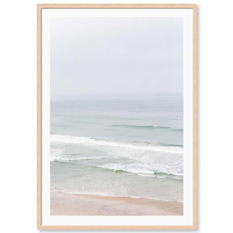 Pastel Breeze Print by Carly Tabak, 18" W x 25" H, Natural Wood