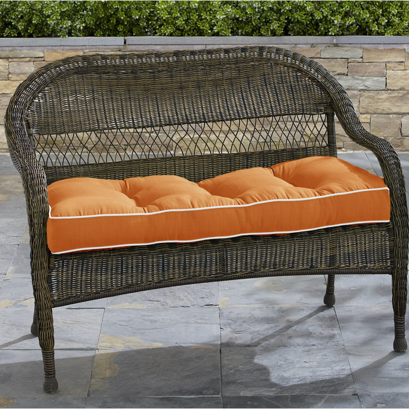 Coussin de causeuse intérieur / extérieur Adelphine, Orange