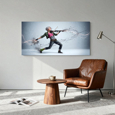 Violin Energy Canvas Wall Art Set Of 1