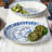 Fitz And Floyd Sicily Blue Serve Bowl Platter Set