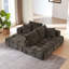 Canapé modulaire surdimensionné en L Chenille, design minimaliste, canapé-lit Laf pour salon, appartement et espaces de réception, aucun assemblage requis-860635268-860635266