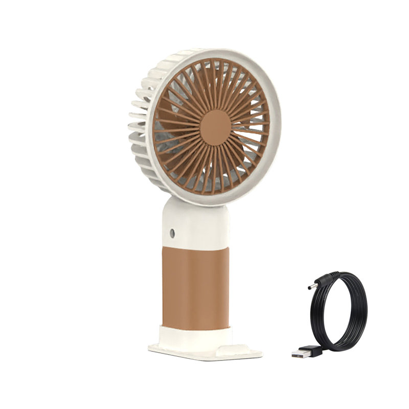 Nouveau ventilateur à main kbndieu avec base de ventilateur et ventilateur vertical, Khaki