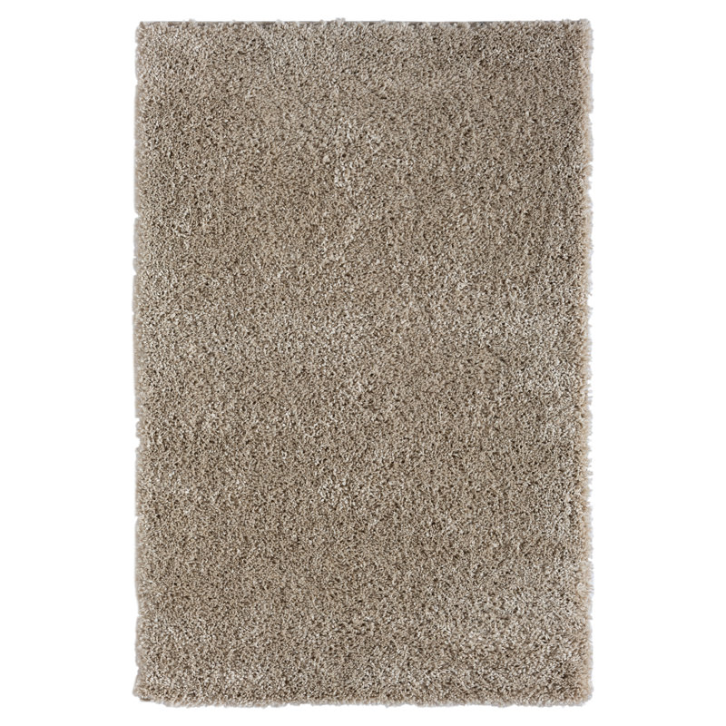 Shaggy Lush Beige Rug, Rectangle 120 x 180cm