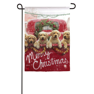 Cerimi Double Sided 18 in. H x 12.5 in. W Polyester Animal Garden flag