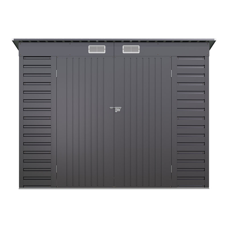 Double Door Metal Storage Shed