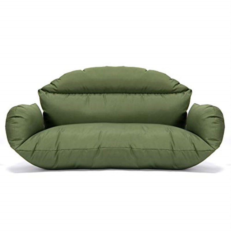 Coussin de balançoire double Smythe Modern, Vert foncé