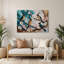 Oiseaux rouges, art mural gris Bulbul-1286024037