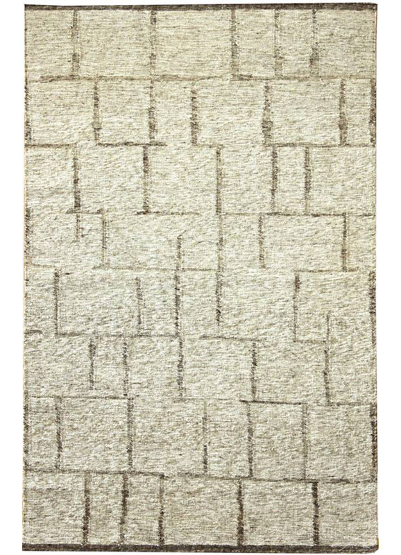 Tapis de zone ivoire fait main kilim Stonework