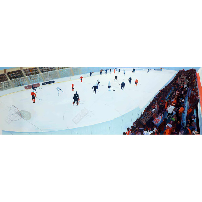 Jeu de hockey, reproduction sur toile