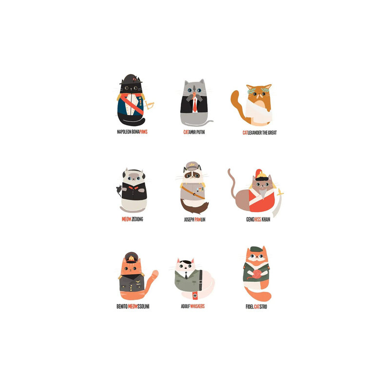 Bad Kitties by The Beau Studio - Wrapped Canvas Print, 101.6 cm H x 66.04 cm W
