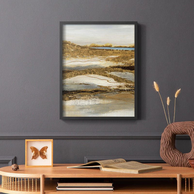 «Let Go Over There», reproduction encadrée - bois massif, H 28 po x l 22 po, Noir