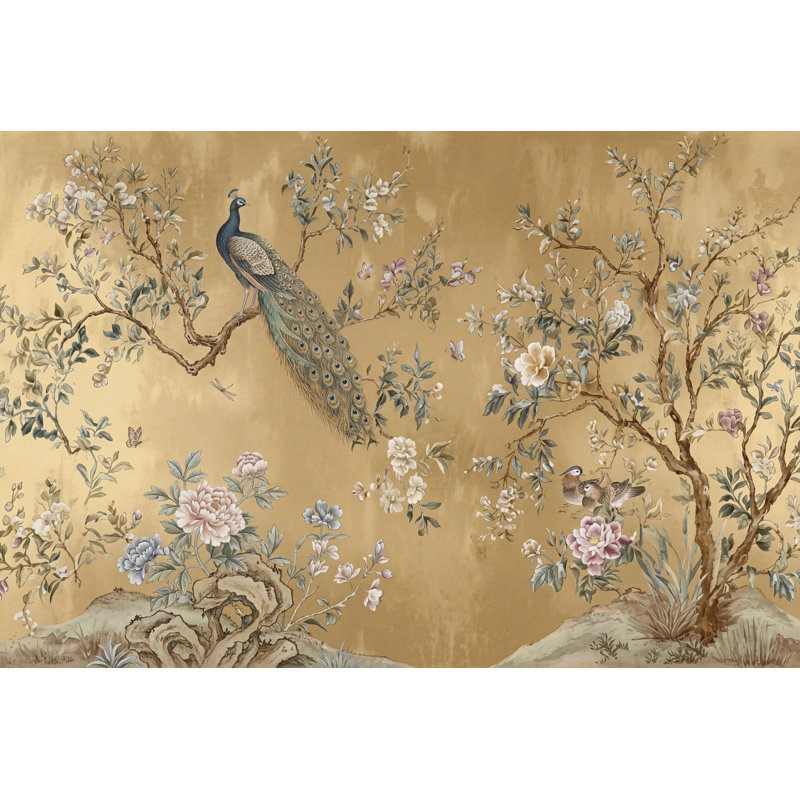 Papier peint amovible chinois Mute, 120 po x 96 po, Non tissé