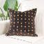 Velvet Brown with Pom Poms 2 Pillow Set