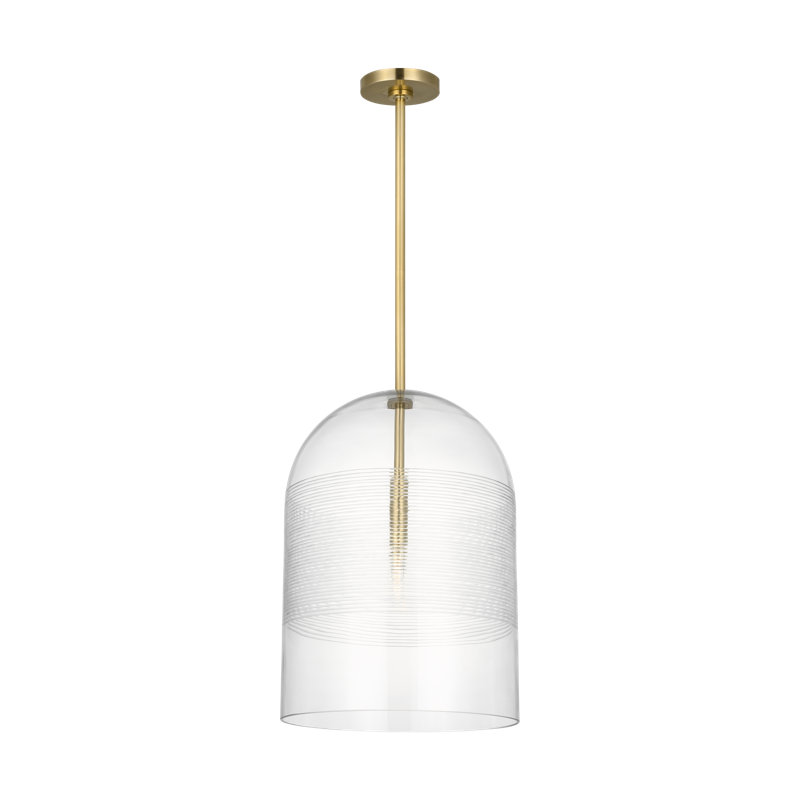 Leano 1 - Light Pendant, Hand-Rubbed Antique Brass, 86.3" H x 20" W x 14" D