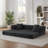 Modern Corduroy sofa with stylish appearance, classic square design, unique two-tier design, convertible into a bed, ideal for apartments and large spaces.-766278559