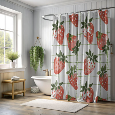 Rideau de douche Abstract Berry - Premium