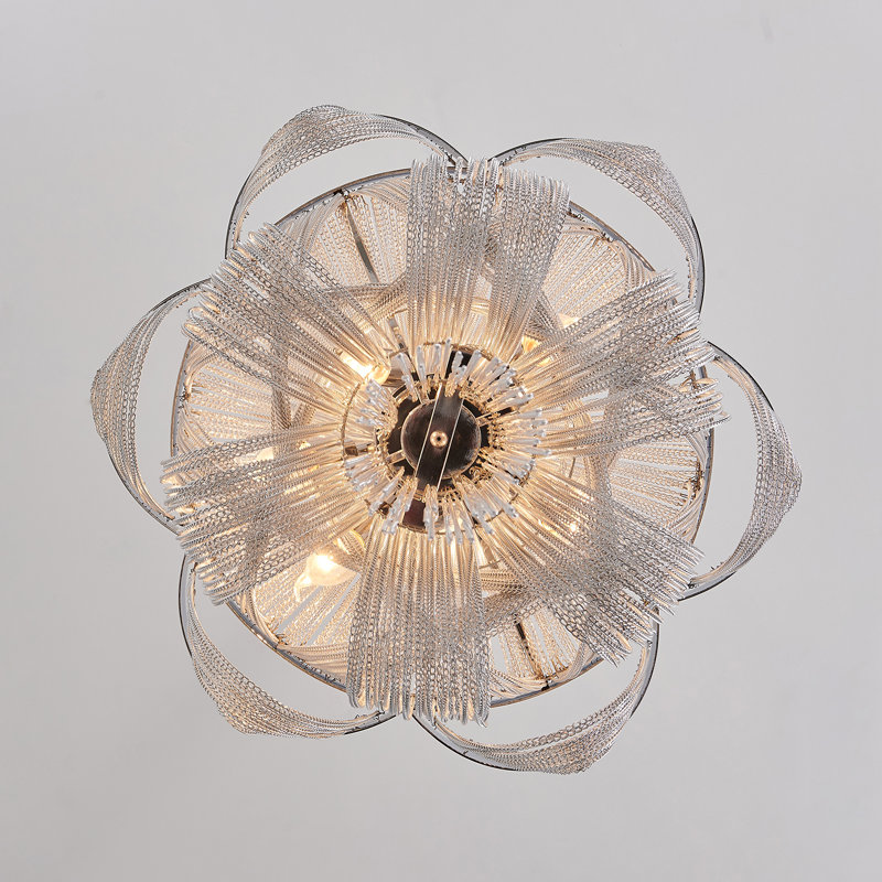 Sphere Chandelier, Chrome