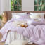 Ensemble de housse de couette à rayures 100% coton lavé MooMee-115097793-112681252