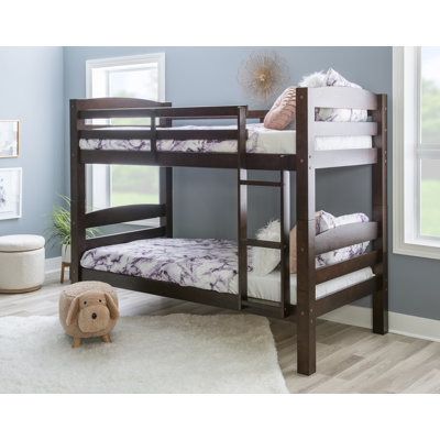 Malave Wood Convertible Twin Over Twin Bunk Bed 