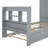 Twin Size Platform Bed With Storage Headboard And Footboard,  Pull Out Shelves And Twin Size Trundle-247966561