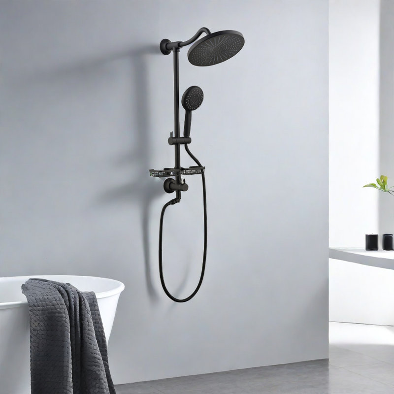 Système de douche complet avec barre coulissante