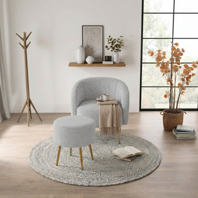 Fauteuil et repose-pieds 26,6 po Tolgahan CAL117