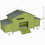 Grand poulailler en bois de 11,12 pi² avec 2 portes en libre parcours, 2 nichoirs et perchoir - cage à poulets pour l'extérieur-311480301