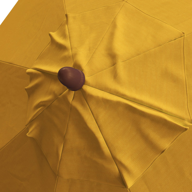 Parasol de marché 9 pi Naudia, Toile jaune performance