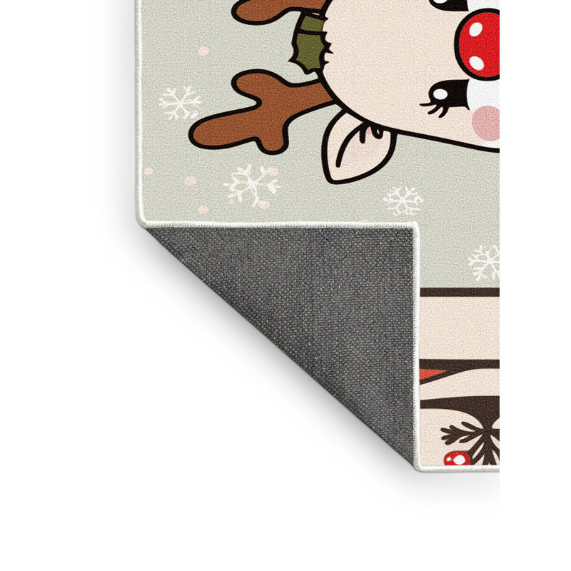 Tapis vacances de Noël The Holiday Aisle®, Rectangulaire 2 pi x 3 pi