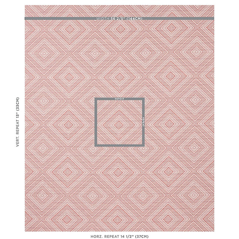 Tortola Indoor/Outdoor Fabric, Coral