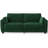 79'' W Modern Loveseat Sofa, Comfy Velvet Couch with Spring Cushion, Removable Cover, Sturdy Frame, Deep Seat, Easy Assembly for Living Room, Bedroom, Office, and Small Space, Green-1637605309