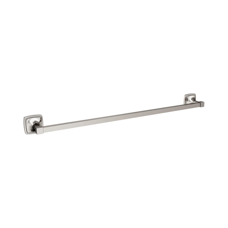 Barre à serviettes murale 26,25 po Stature, Nickel brossé, P 2,9 po x L 26,2 po x H 0,56 po 