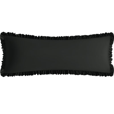Ruffled Body Pillowcase, Brushed Microfiber Wrinkle & Fade Resistant Pillow Sham with Envelope Closure, 20" x 54" (Pack of 1)