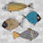 Fishes' illustration - 32"x32" art on canvas