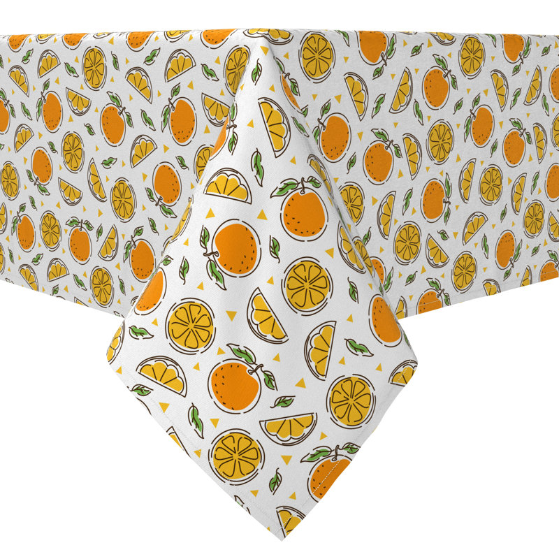 Rectangular Cotton Twill Tablecloth, 60'' D x 84'' L