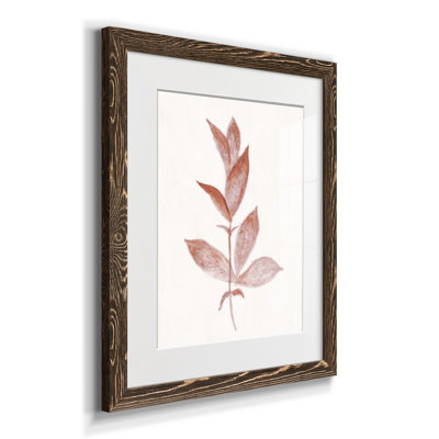 Red Leaf II - Reproduction d'art sur papier encadré
