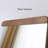 Nordic-Style Frameless Solid Wood Full-Length Mirror
