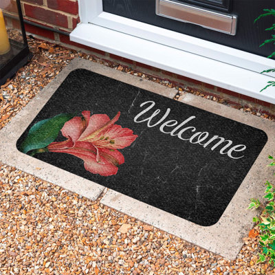Durable PVC Doormat, Non-Slip Underside, 15.7 x 27.6 inches | 100% Weather-Resistant PVC Material | Ideal for Indoor & Outdoor Use, Easy to Clean, Stylish Design for Home Entryways & Patios